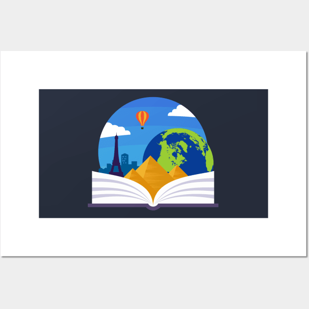 Geography Emblem Wall Art by yulia-rb